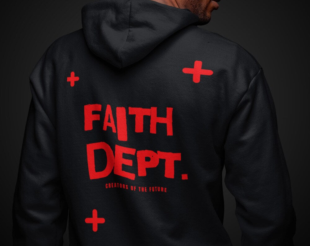 FAITH DEPT. Black Hoodie