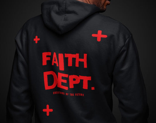 FAITH DEPT. Black Hoodie